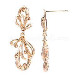 Brass Stud Earring Findings&nbsp;KK-N216-408