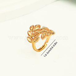 Vintage Brass Adjustable Cuff Open Rings for Women&nbsp;PB7121-1