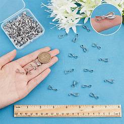 120Pcs Brass Ice Pick Pinch Bails&nbsp;FIND-SC0003-01P