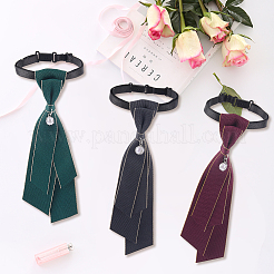 3Pcs 3 Colors Adjustable Polyester Necktie&nbsp;AJEW-CY0001-43
