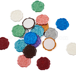 20Pcs 10 Colors Adhesive Wax Seal Stickers&nbsp;DIY-TA0003-49