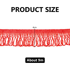 Polyester Tassel Lace Ribbon&nbsp;DIY-WH0308-535B