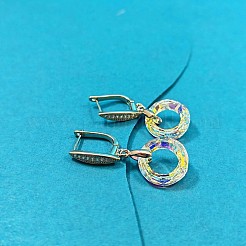 Brass Micro Pave Cubic Zirconia Stud Earrings&nbsp;WG9930B-01
