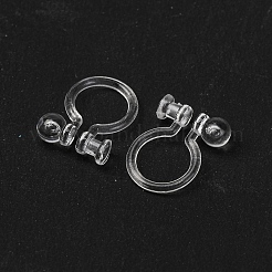Plastic Clip-on Earring Findings&nbsp;KY-YW0001-46