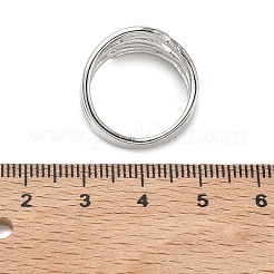 Brass Finger Rings for Women&nbsp;RJEW-K261-07B-P
