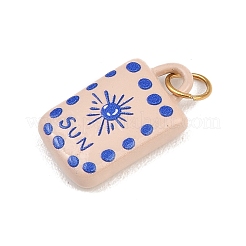 Printed 304 Stainless Steel Pendants&nbsp;STAS-B125-03B-G