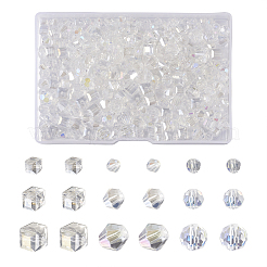 300Pcs 9 Style Electroplate Glass Beads Strands&nbsp;EGLA-BY0001-01