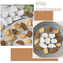 7 Pcs 7 Styles Toast Biscuit Polymer Clay Cutters Kit&nbsp;ST-CJ0043-096