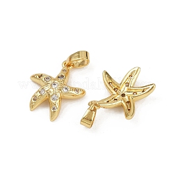Brass Micro Pave Cubic Zirconia Pendants&nbsp;KK-C093-17A-G01