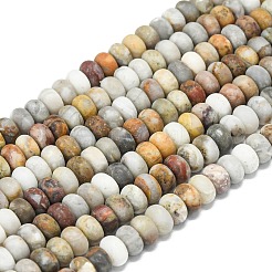 Natural Gobi Agate Beads Strands&nbsp;G-P575-A27-6x4mm