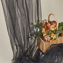 Polyester Mesh Lace Fabric&nbsp;DIY-WH0504-430B