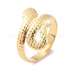 304 Stainless Steel Snake Cuff Rings&nbsp;RJEW-D002-33G