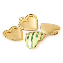 Rack Plating Brass Locket Pendant&nbsp;KK-H486-04G-03