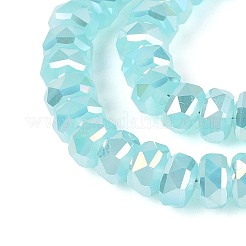 Electroplate Imitation Jade Glass Beads Strands&nbsp;EGLA-N022-05B-B03