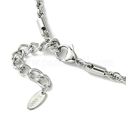 304 Stainless Steel Rope Chain Necklaces&nbsp;NJEW-Q322-07P
