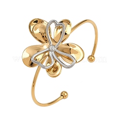 304 Stainless Steel Bangles for Women&nbsp;BJEW-C121-01GP