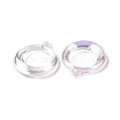 UV Plating Rainbow Iridescent Acrylic Pendants&nbsp;PACR-H001-08
