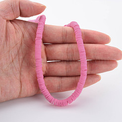 Handmade Polymer Clay Beads Strands&nbsp;CLAY-R089-6mm-051