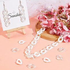100Pcs 2 Style Acrylic Linking Rings&nbsp;OACR-CA0001-03