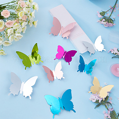 6 Sets 6 Colors PVC Mirror Wall Stickers&nbsp;DIY-GA0002-03