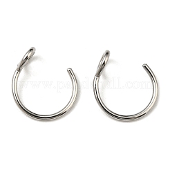 Non-Tarnish 304 Stainless Steel Clip on Nose Ring Findings&nbsp;X-STAS-P326-02P
