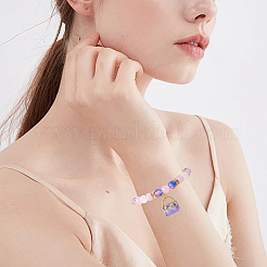 24Pcs 6 Colors Rack Plating Alloy Enamel Pendants&nbsp;ENAM-SC0007-18