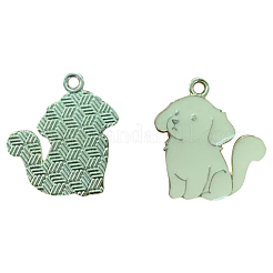 Golden Plated Alloy Enamel Pendants&nbsp;ENAM-L049-01G-03