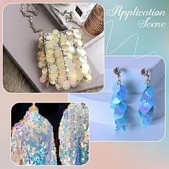 100G PVC Paillette/Sequin Pendants&nbsp;PVC-CY0001-09B
