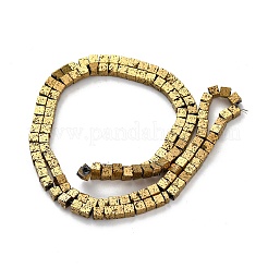 Electroplated Natural Lava Rock Beads Strands&nbsp;G-A256-B01-02I