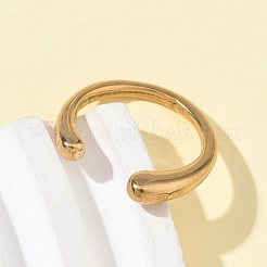 304 Stainless Steel Cuff Rings&nbsp;RJEW-P150-17G
