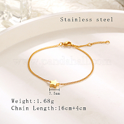 304 Stainless Steel Star Link Bracelet for Women&nbsp;YU5117-1