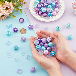 18 Style Mixed Style Acrylic Beads Jewelry Sets&nbsp;OACR-PH0004-02