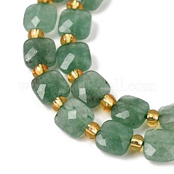 Natural Green Aventurine Beads Strands&nbsp;GG-CBA96AE-A08-6x6mm