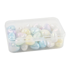40Pcs UV Plating Acrylic Beads&nbsp;MACR-FS0002-18