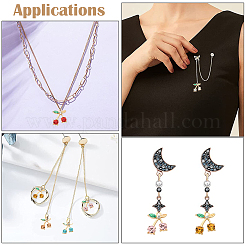 32Pcs 8 Colors Alloy Rhinestone Pendants&nbsp;ALRI-CJ0001-07