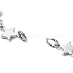 304 Stainless Steel Star Link Chain Bracelet Makings for Women&nbsp;AJEW-TA00028