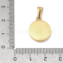 Textured 304 Stainless Steel Pendants&nbsp;STAS-A140-02G-7