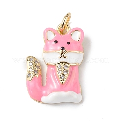 Rack Plating Brass Micro Pave Cubic Zirconia Pendants&nbsp;KK-F848-01G