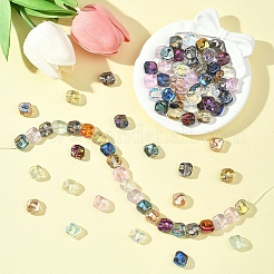 100Pcs 10 Colors Electroplate Glass Beads Sets&nbsp;EGLA-YW0005-56A