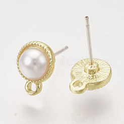 Alloy Stud Earring Findings&nbsp;PALLOY-N0149-15