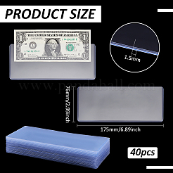 Rectangle Plastic Dollar Bill Holder for Collectors&nbsp;AJEW-WH0248-737A