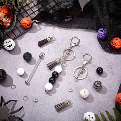 Halloween DIY Iron Bar Beadable Keychain Making Kit&nbsp;DIY-SC0025-93