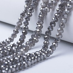 Electroplate Glass Beads Strands&nbsp;EGLA-A034-J10mm-Y01