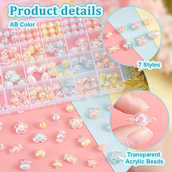 Transparent Acrylic Beads&nbsp;TACR-PH0001-71
