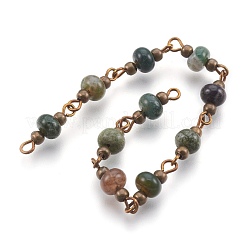 Handmade Natural & Synthetic Mixed Stone Beaded Chains&nbsp;AJEW-JB00444