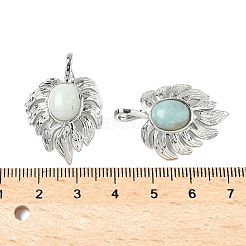 Natural Flower Amazonite Pendants&nbsp;G-L623-04P-08
