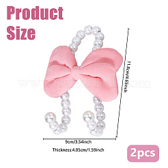 2Pcs Plastic Imitation Pearl Car Hook&nbsp;AJEW-WH0270-848