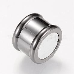 Brass Magnetic Clasps with Glue-in Ends&nbsp;KK-R052-22B