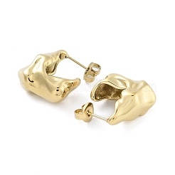 Ion Plating(IP) 304 Stainless Steel Stud Earrings&nbsp;EJEW-P258-44G