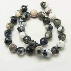 Natural Fire Crackle Agate Beads Strands&nbsp;G-D210-4mm-M2